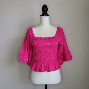 Wishing Waves Hot Pink Top Large
